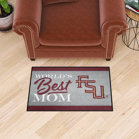 Florida State Seminoles World's Best Mom Starter Mat Accent Rug - 19in. x 30in.