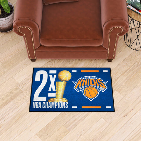 New York Knicks Dynasty Starter Mat Accent Rug - 19in. x 30in.