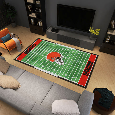 Cleveland Browns 6 ft. x 10 ft. Plush Area Rug