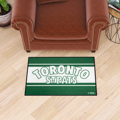 NHL Retro Toronto St. Pats Starter Mat Accent Rug - 19in. x 30in.