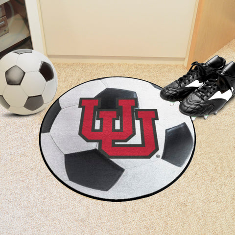 Utah Utes Soccer Ball Rug - 27in. Diameter