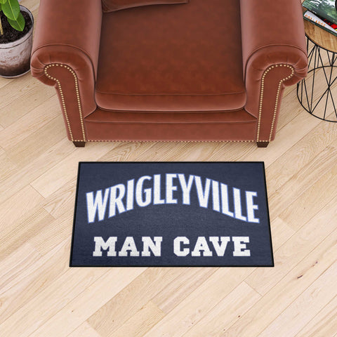 Chicago Cubs Man Cave Starter Mat Accent Rug - 19in. x 30in.