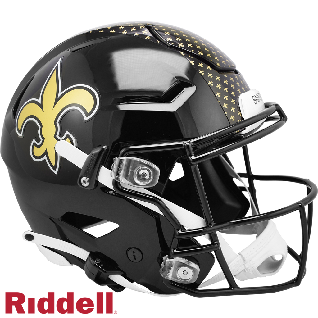 New Orleans Saints Helmet Riddell Authentic Full Size SpeedFlex Style On-Field Alternate - Special Order