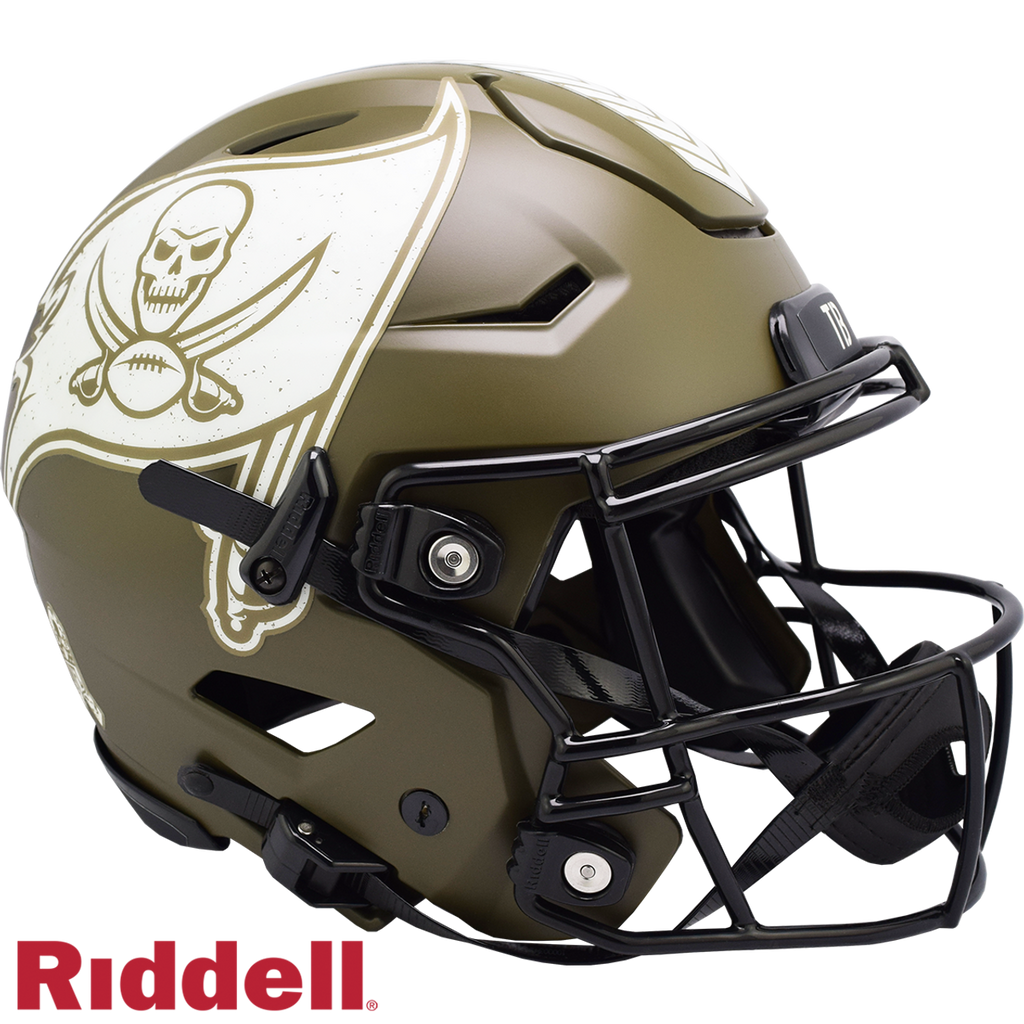 Tampa Bay Buccaneers Helmet Riddell Authentic Full Size SpeedFlex Style Salute To Service 2022