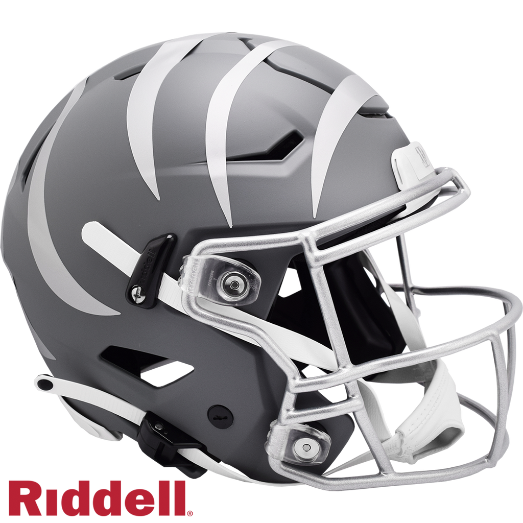 Cincinnati Bengals Helmet Riddell Authentic Full Size SpeedFlex Style Slate Alternate