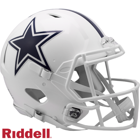 Dallas Cowboys Helmet Riddell Authentic Full Size Speed Style On-Field Alternate