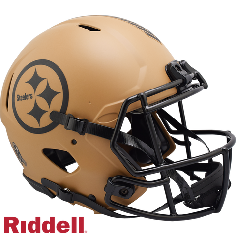 Pittsburgh Steelers Helmet Riddell Authentic Full Size Speed Style Salute To Service 2023