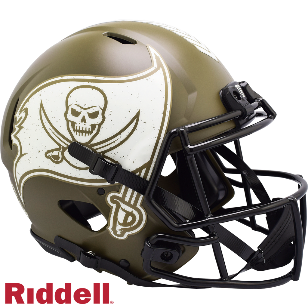 Tampa Bay Buccaneers Helmet Riddell Authentic Full Size Speed Style Salute To Service 2022