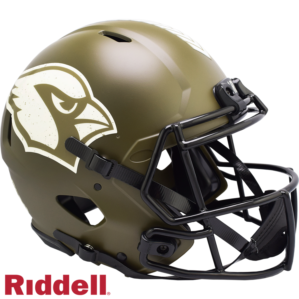 Arizona Cardinals Helmet Riddell Authentic Full Size Speed Style Salute To Service 2022