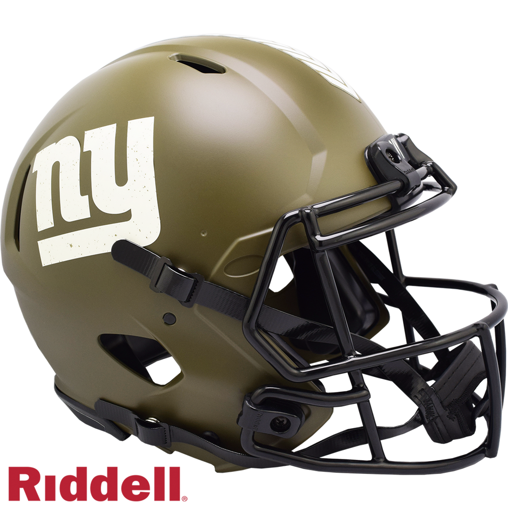 New York Giants Helmet Riddell Authentic Full Size Speed Style Salute To Service 2022