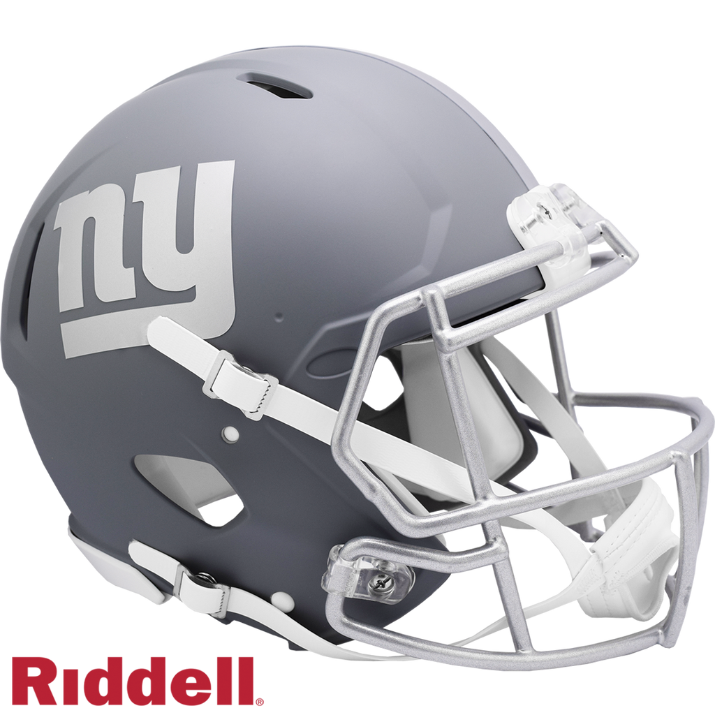 New York Giants Helmet Riddell Authentic Full Size Speed Style Slate Alternate