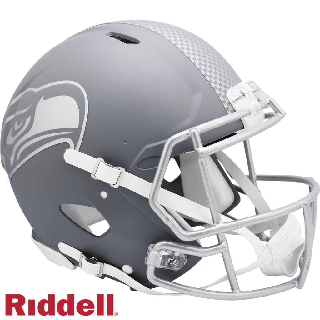 Seattle Seahawks Helmet Riddell Authentic Full Size Speed Style Slate Alternate