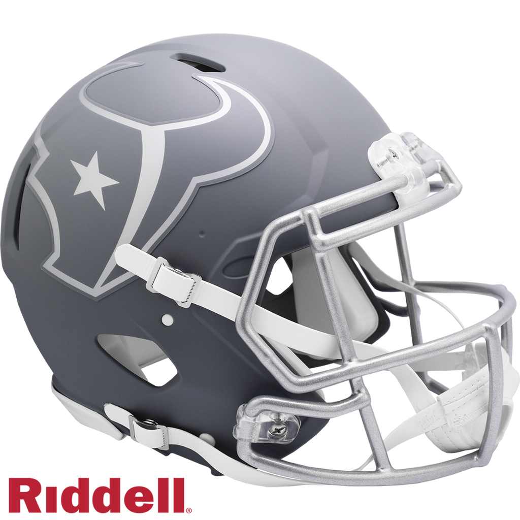 Houston Texans Helmet Riddell Authentic Full Size Speed Style Slate Alternate