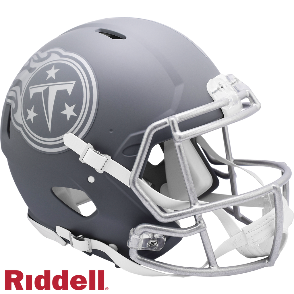 Tennessee Titans Helmet Riddell Authentic Full Size Speed Style Slate Alternate