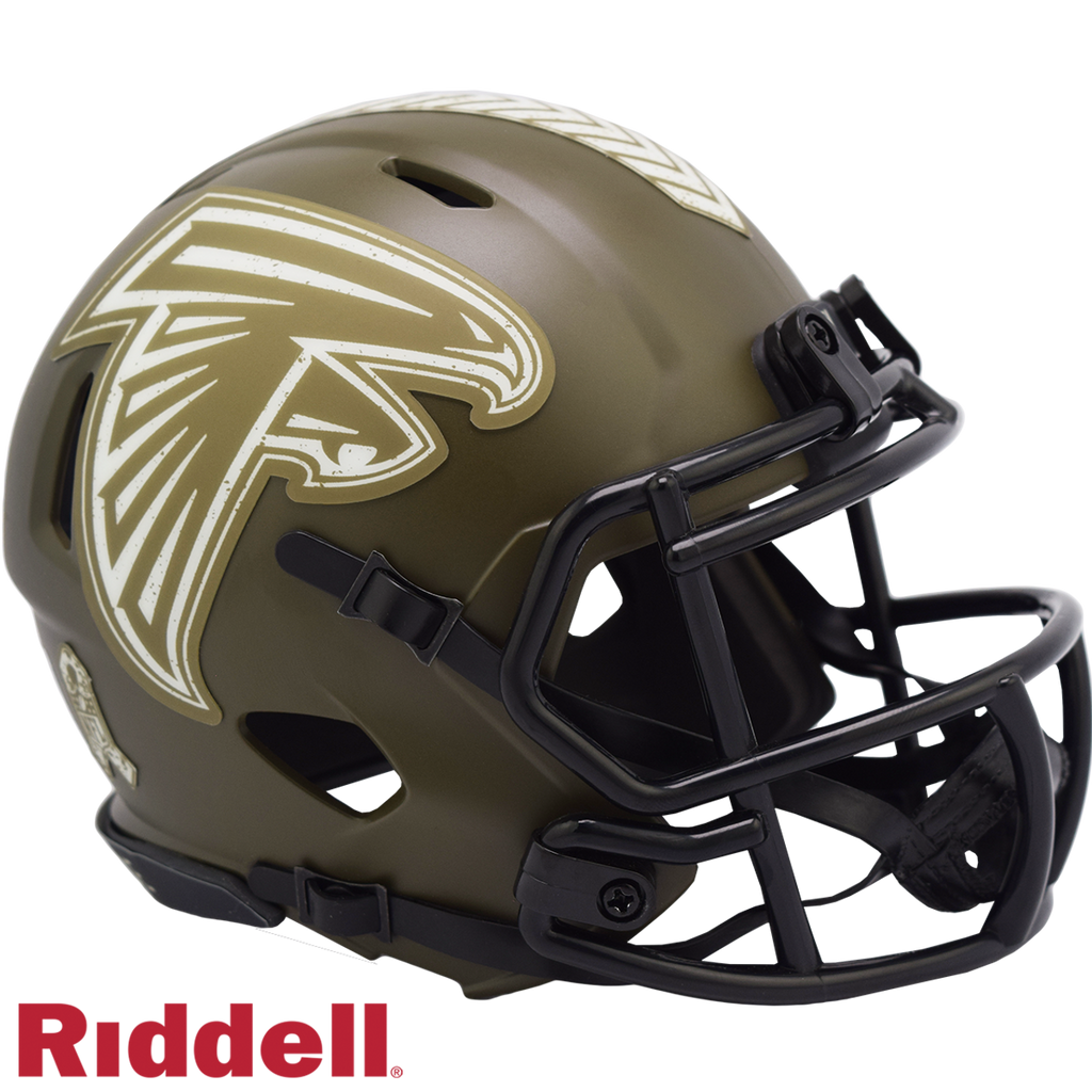 Atlanta Falcons Helmet Riddell Replica Mini Speed Style Salute To Service 2022