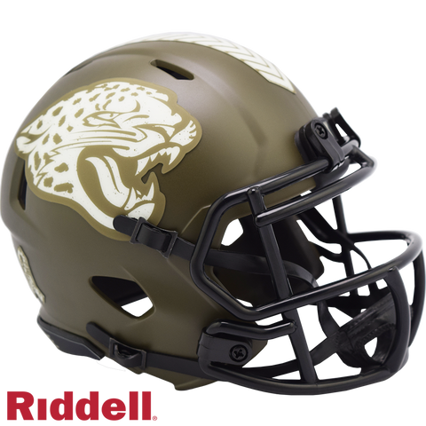 Jacksonville Jaguars Helmet Riddell Replica Mini Speed Style Salute To Service