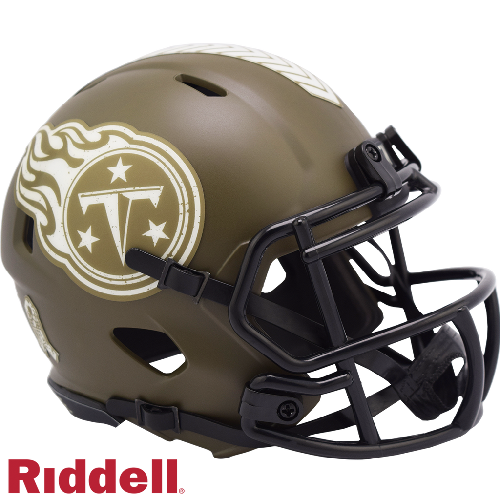 Tennessee Titans Helmet Riddell Replica Mini Speed Style Salute To Service 2022