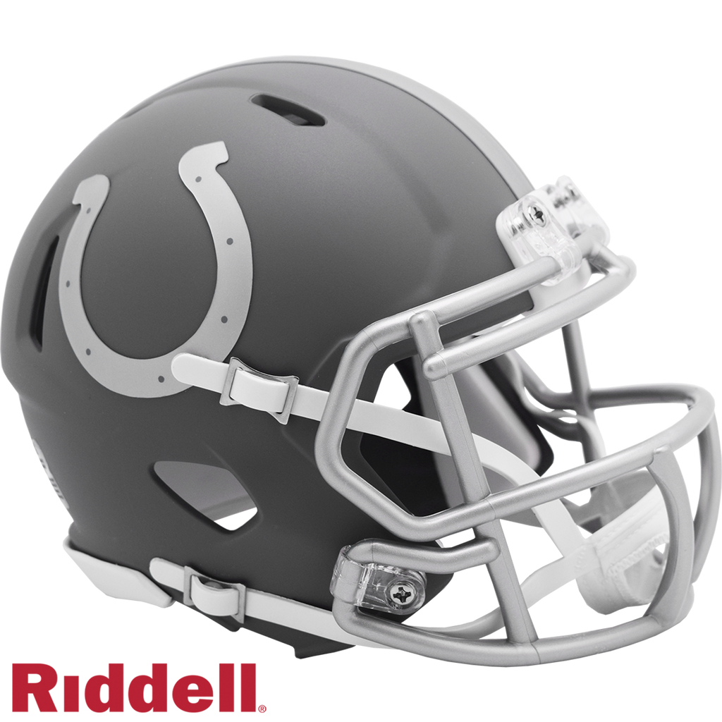 Indianapolis Colts Helmet Riddell Replica Mini Speed Style Slate Alternate