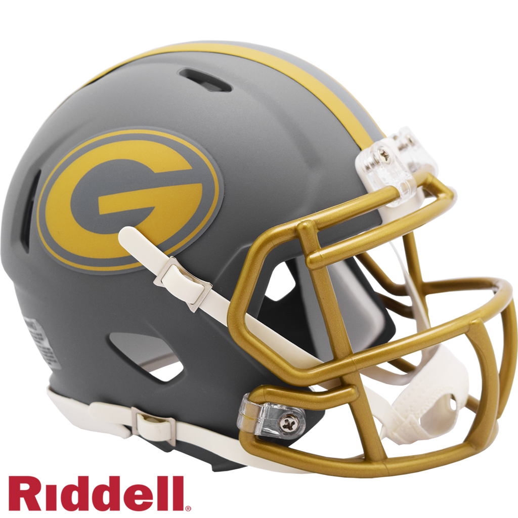 Green Bay Packers Helmet Riddell Replica Mini Speed Style Slate Alternate