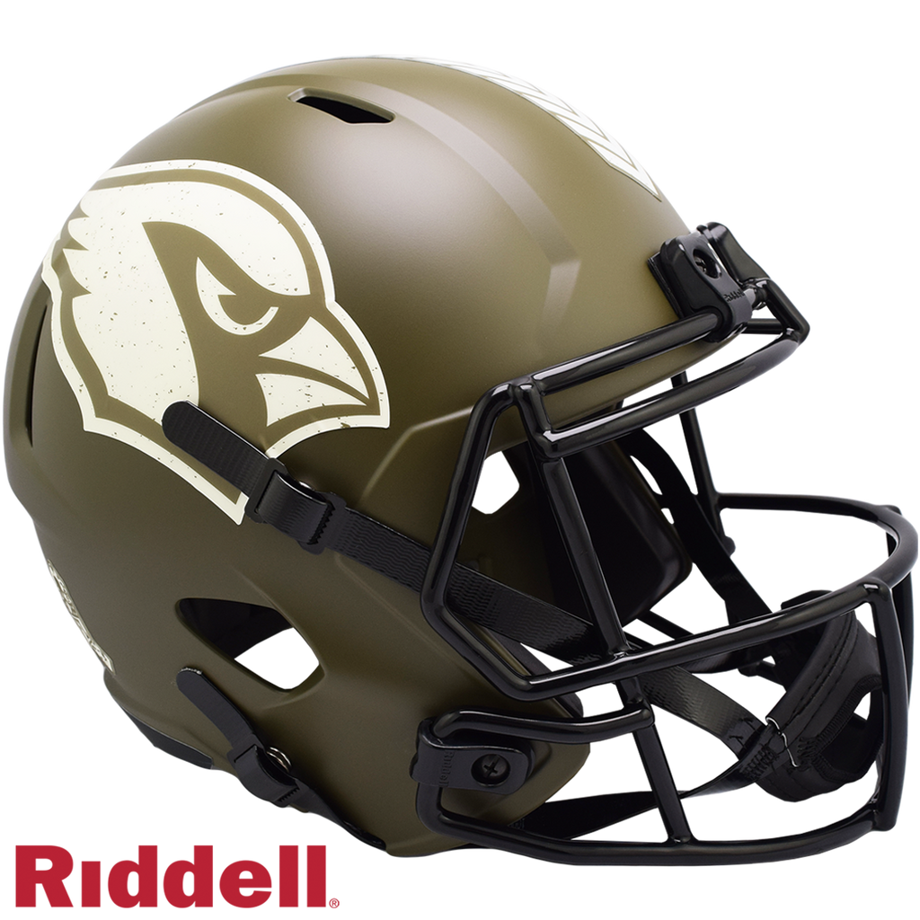 Arizona Cardinals Helmet Riddell Replica Full Size Speed Style Salute To Service 2022