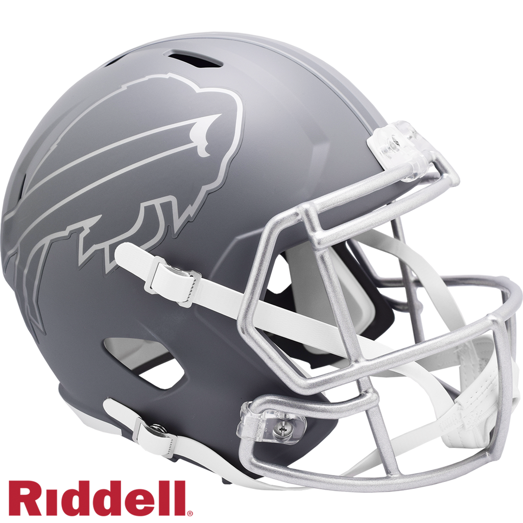 Buffalo Bills Helmet Riddell Replica Full Size Speed Style Slate Alternate