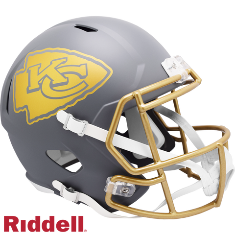 Kansas City Chiefs Helmet Riddell Replica Full Size Speed Style Slate Alternate