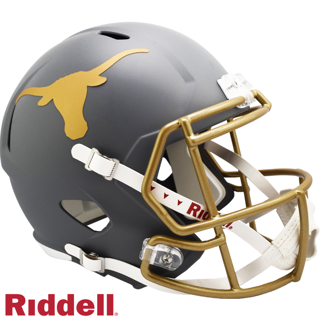 Texas Longhorns Helmet Riddell Replica Full Size Speed Style Slate Alternate
