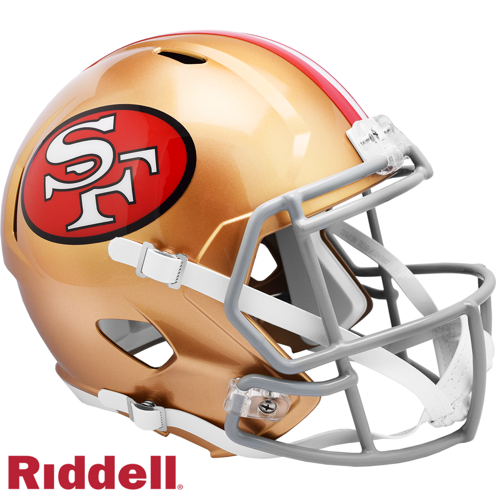 San Francisco 49ers Helmet Riddell Replica Full Size Speed Style 1964-1995 T/B Special Order