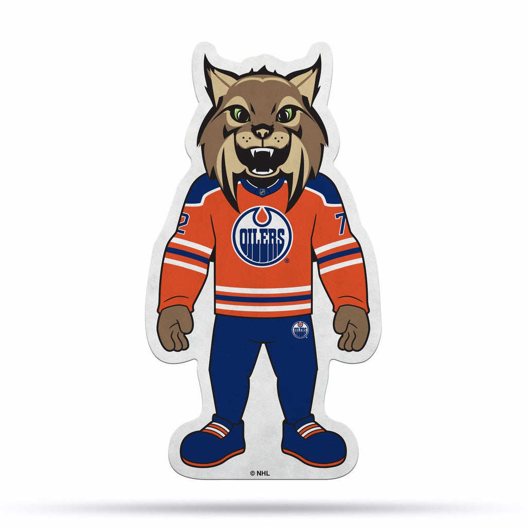 Edmonton Oilers Pennant Shape Cut Mascot Design - Special Order