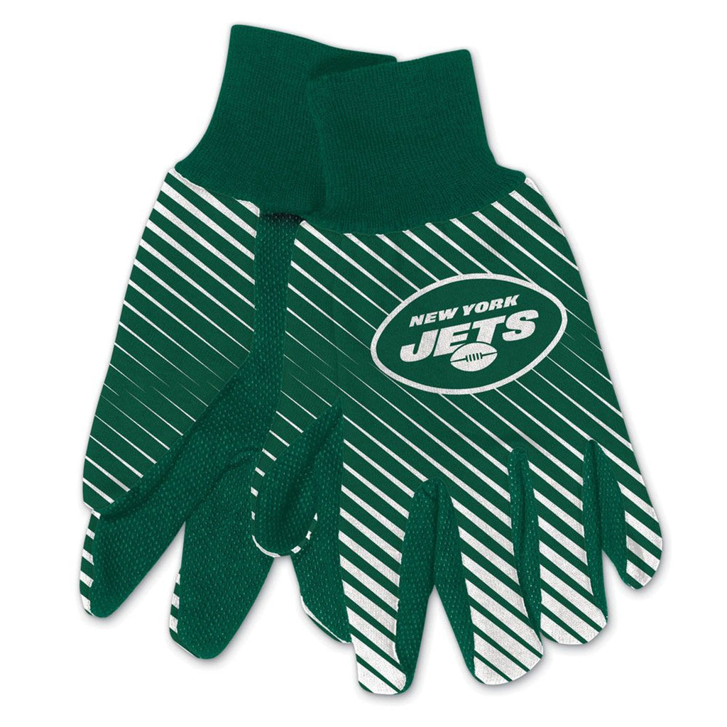 New York Jets Gloves Two Tone Style Adult Size