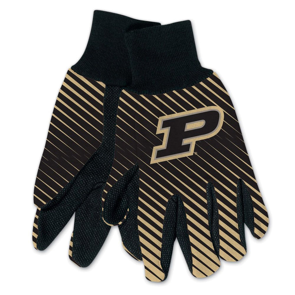 Purdue Boilermakers Gloves Two Tone Style Adult Size
