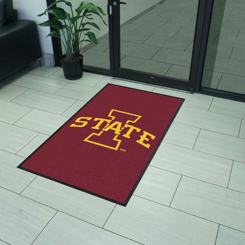Iowa State 3X5 High-Traffic Mat with Durable Rubber Backing