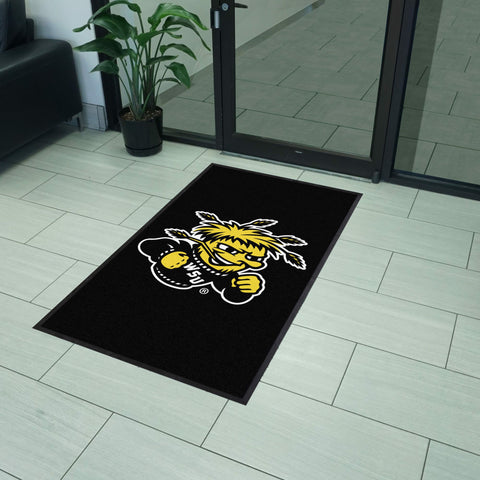Wichita State 3X5 High-Traffic Mat with Durable Rubber Backing
