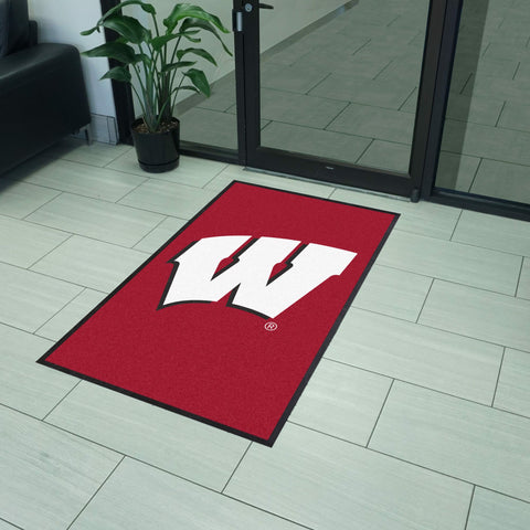 Wisconsin 3X5 High-Traffic Mat with Durable Rubber Backing