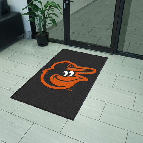 Baltimore Orioles 3X5 High-Traffic Mat with Durable Rubber Backing