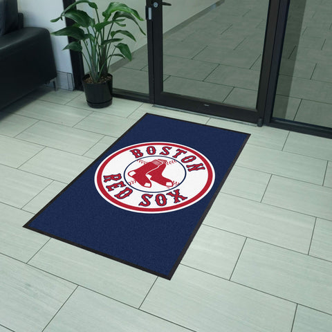 Boston Red Sox 3X5 High-Traffic Mat with Durable Rubber Backing