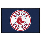 Boston Red Sox 4X6 High-Traffic Mat with Durable Rubber Backing