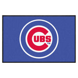 Chicago Cubs 4X6 High-Traffic Mat with Durable Rubber Backing