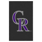 Colorado Rockies 3X5 High-Traffic Mat with Durable Rubber Backing
