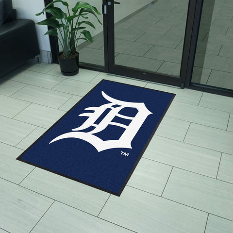 Detroit Tigers 3X5 High-Traffic Mat with Durable Rubber Backing