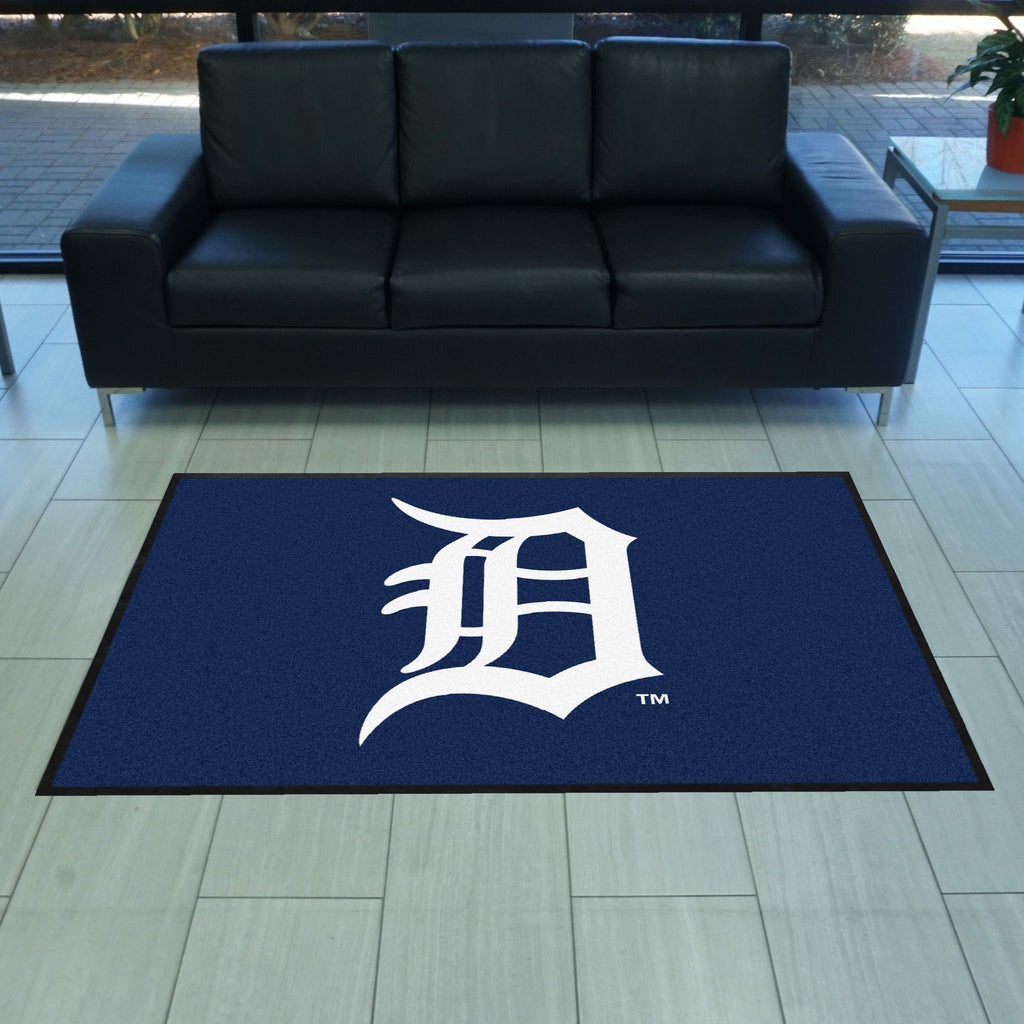Detroit Tigers 4X6 High-Traffic Mat with Durable Rubber Backing