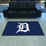 Detroit Tigers 4X6 High-Traffic Mat with Durable Rubber Backing