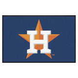 Houston Astros 4X6 High-Traffic Mat with Durable Rubber Backing