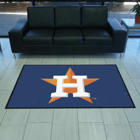 Houston Astros 4X6 High-Traffic Mat with Durable Rubber Backing
