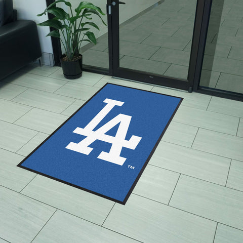 Los Angeles Dodgers 3X5 High-Traffic Mat with Durable Rubber Backing