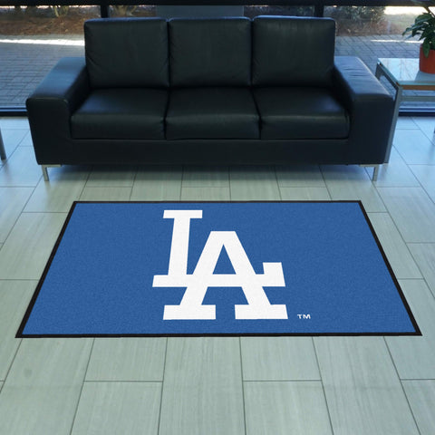 Los Angeles Dodgers 4X6 High-Traffic Mat with Durable Rubber Backing