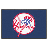 New York Yankees 4X6 High-Traffic Mat with Durable Rubber Backing