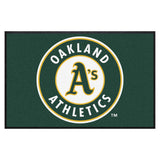 Oakland Athletics 4X6 High-Traffic Mat with Durable Rubber Backing