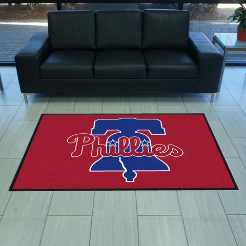 Philadelphia Phillies 4X6 High-Traffic Mat with Durable Rubber Backing