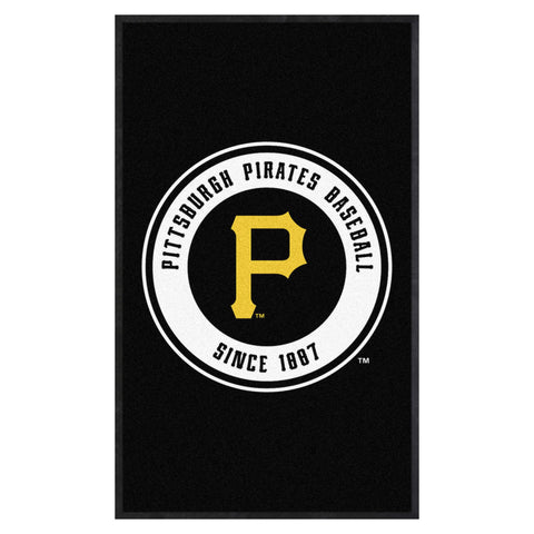 Pittsburgh Pirates 3X5 High-Traffic Mat with Durable Rubber Backing